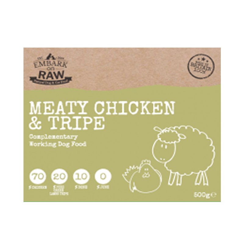 CHICKEN AND TRIPE COMPLEMENTARY WORKING DOG