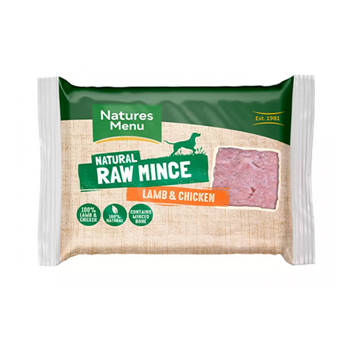 Natures Menu JUST lamb and chicken RAW MINCE