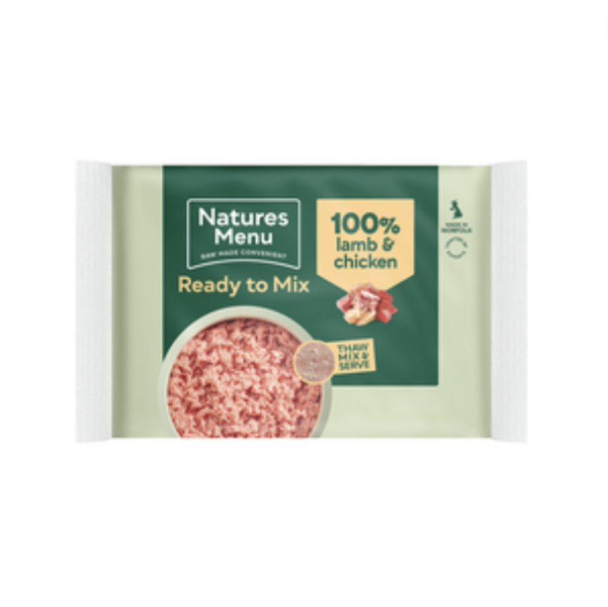 Natures Menu JUST lamb and chicken RAW MINCE