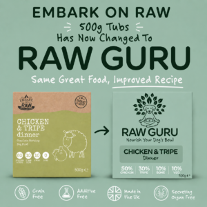 Raw Guru Chicken & Tripe Dinner Working Dog