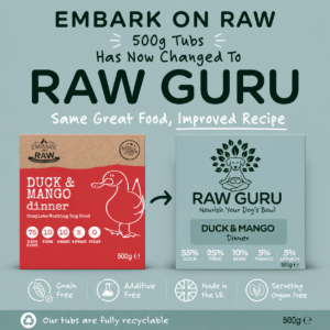 Raw Guru Duck & Mango Dinner Working Dog