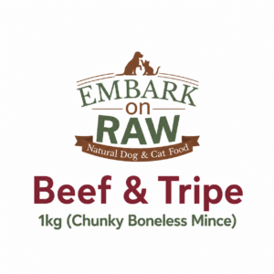 Embark On Raw Chunky Beef & Tripe 1kg