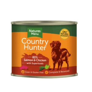 Natures Menu Country Hunter Salmon and Chicken Superfoods Can 600g