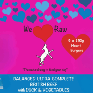 We Love Raw Balanced Ultra Complete: 9 x 150g British Beef with Duck & Vegetables