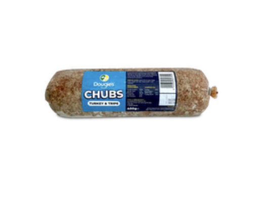 Dougie's Chubs Turkey & Tripe 450g